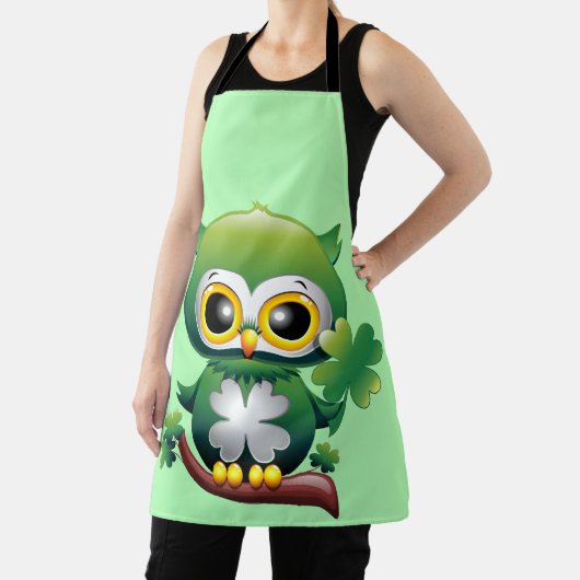 Tablier Baby Owl St Patrick Paddy Cartoon (Insitu)