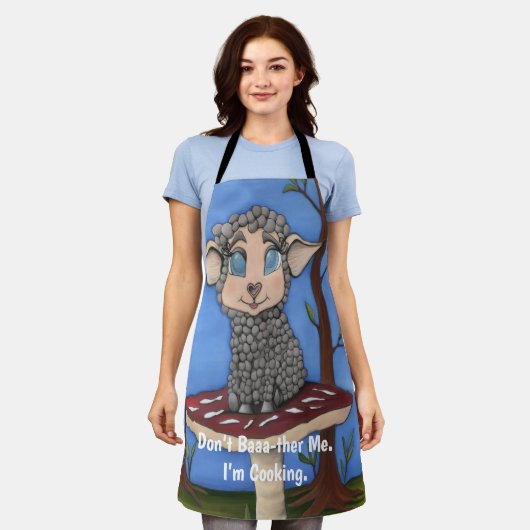 Tablier Baby Sheep on Toadstool (Porté)