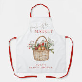 Tablier Baby Shower de Nom Frais du Marché (Recto)