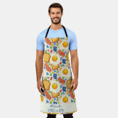 Tablier Bacon et oeufs personnalisés pharmacie RX (Porté)