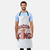 Tablier Bacon King Meat Lover Cadeaux pour Hommes Garçon (Porté)