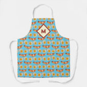 Tablier Bacon monogramme + Oeufs Smile Motif Gag Cadeau (Recto)