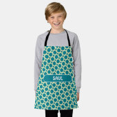 Tablier Bactérie Marine White Minimal Motif (Porté)