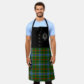 Tablier Badge de clan Bisset et Kilt Tartan (Porté)