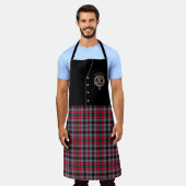 Tablier Badge du clan Borthwick & Tartan Kilt (Porté)
