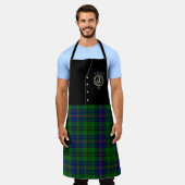 Tablier Badge du clan Walker & Tartan Kilt (Porté)