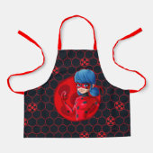 Tablier Badge rouge Ladybug (Recto)