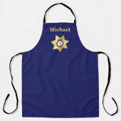 Tablier Badge Sheriff Gold Star personnalisé (Recto)