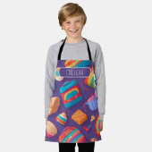 Tablier Bagel Coloré Motif personnalisé (Porté)