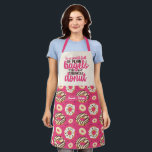 Tablier Bagels en pâte lisse amusants saupoudrés de beigne<br><div class="desc">Tablier drôle et cool pour rendre la cuisine plus amusante. Cadeau personnalisé pour la famille et les amis qui aiment la cuisine, la cuisson et essayer une nouvelle recette dans la cuisine. Customisez le libellé qui convient à votre occasion. Vous pouvez utiliser l'outil de conception pour modifier davantage le type...</div>