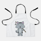 Tablier Baguette de pêche de chat (Recto)