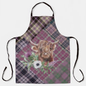 Tablier Baguettes avec vache de Highland (Recto)