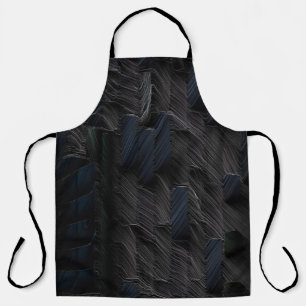 Tablier Baguettes bleues et vertes sur contenant en plasti