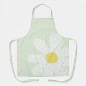 Tablier Baise blanche avec points (Recto)