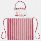Tablier Baiser Drôle Le Cuisinier Humour Moderne Magenta R (Recto)