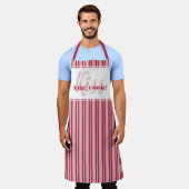 Tablier Baiser Drôle Le Cuisinier Humour Moderne Magenta R (Porté)