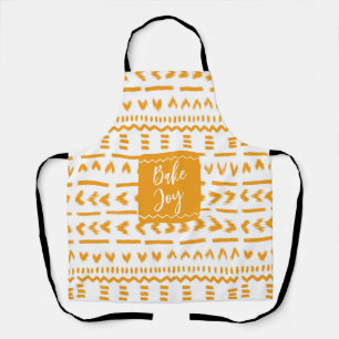 Tablier Bake Joy Boudcloth Motif Africain En Blanc