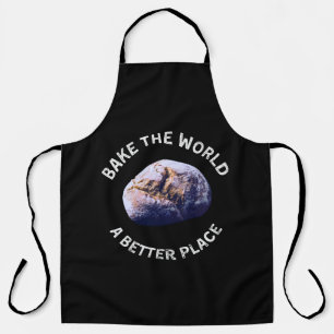 Tablier Bake The World Un meilleur endroit chemise, cadeau