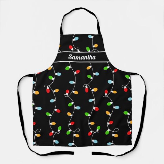 Tablier Bakery Black Christmas Lights (Recto)