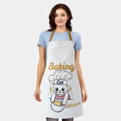 Tablier Baking Cat DELICIEUX Bon Design - Cute Cat Baking (Porté)