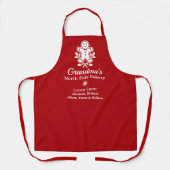 Tablier Baking de Noël de grand-mère (Recto)