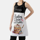 Tablier Baking Is Love Quote Kitchen Baker Personalized (Insitu)