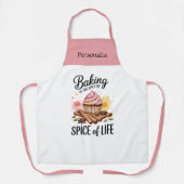Tablier Baking is the Spice of Life Quote Personalize Gift (Recto)