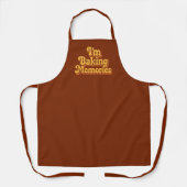 Tablier Baking Memories brun orange (Recto)