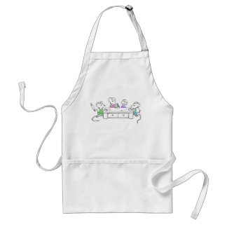 Tablier Baking Mice Blue Apron