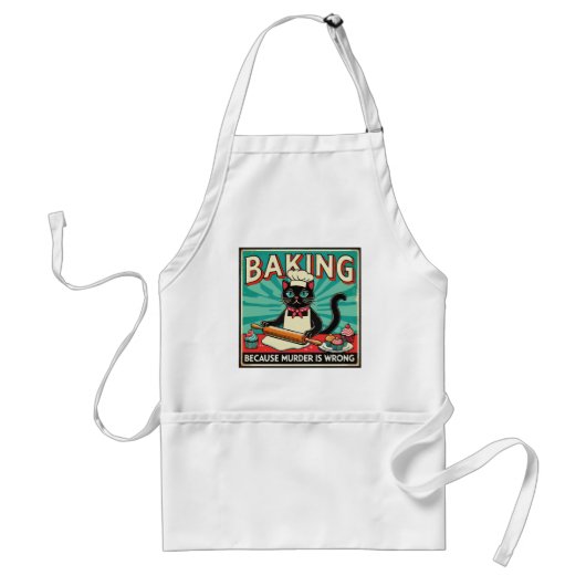 Tablier Baking Parce Que Le Meurtre Est Mal (Devant)