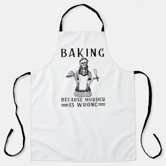 Tablier Baking parce que le meurtre est une erreur (Recto)