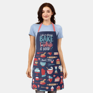 Tablier Baking Pun Whip It Good Retro Baker Motif
