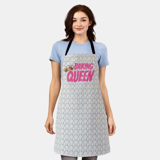 Tablier Baking Queen Pattern for Cake and Sweets Lovers (Porté)