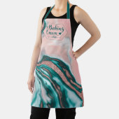 Tablier Baking Queen Rose Gold Parties scintillant rose ma (Insitu)