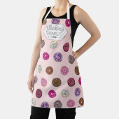 Tablier Baking Queen Rose Sprinkt Aquarelle Nom (Insitu)