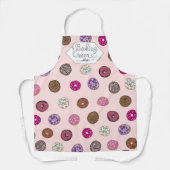 Tablier Baking Queen Rose Sprinkt Aquarelle Nom (Recto)