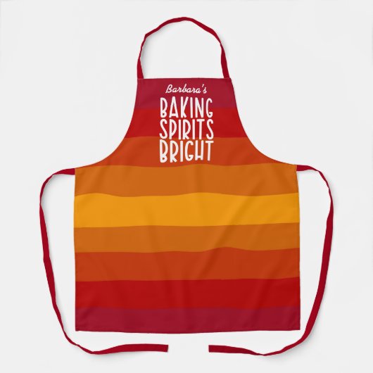 Tablier Baking Spirits Bright Action de Grâce de Cuisine (Recto)
