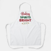 Tablier Baking Spirits Bright Christmas Gift Custom Name (Recto)