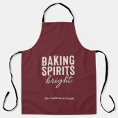 Tablier Baking Spirits Bright | Noël en Bourgogne (Recto)