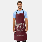 Tablier Baking Spirits Bright | Noël en Bourgogne (Porté)