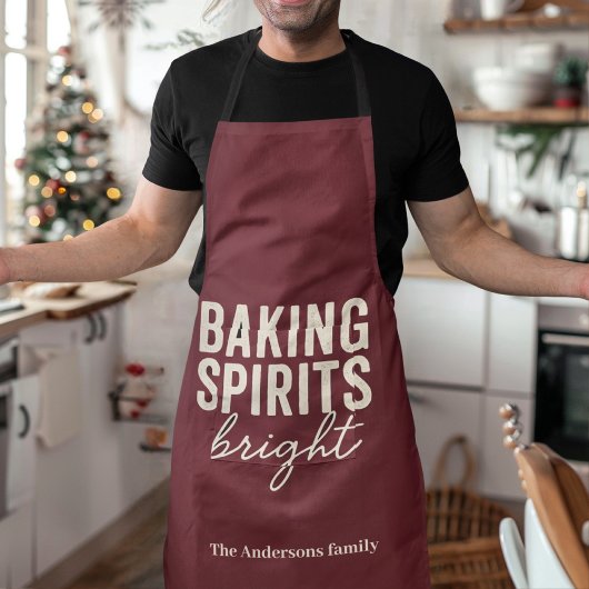 Tablier Baking Spirits Bright | Noël en Bourgogne