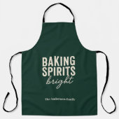 Tablier Baking Spirits Bright | Noël Evergreen (Recto)