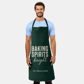 Tablier Baking Spirits Bright | Noël Evergreen (Porté)