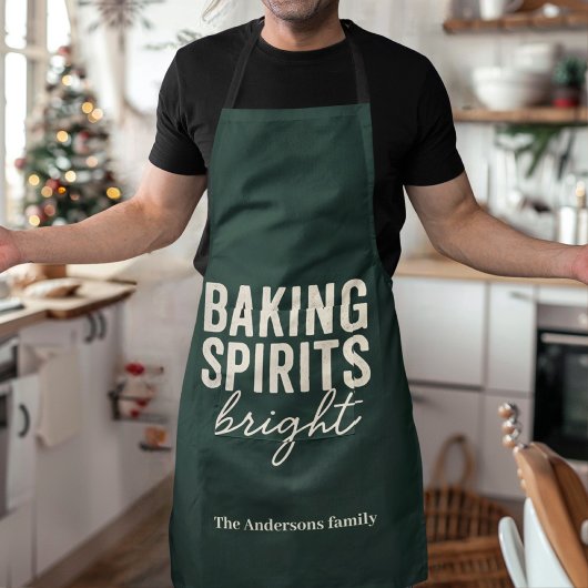 Tablier Baking Spirits Bright | Noël Evergreen