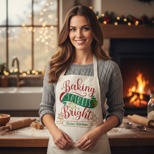 Tablier Baking Spirits brillant Noël personnalisé