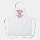 Tablier Baking Superpower pink (Recto)