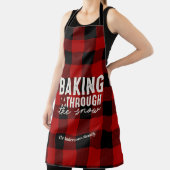 Tablier Baking Through the Snow Buffalo Plaid Christmas (Insitu)