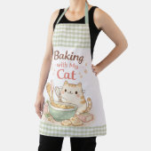 Tablier Baking with My Cat Kawaii Pastel Cute Kitty (Insitu)