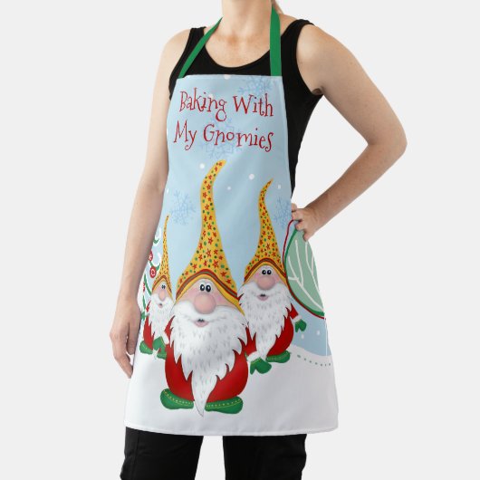 Tablier Baking with my Gnomies Gnome Noël (Insitu)