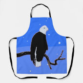 Tablier Bald Eagle en hiver - Art original de la faune (Recto)